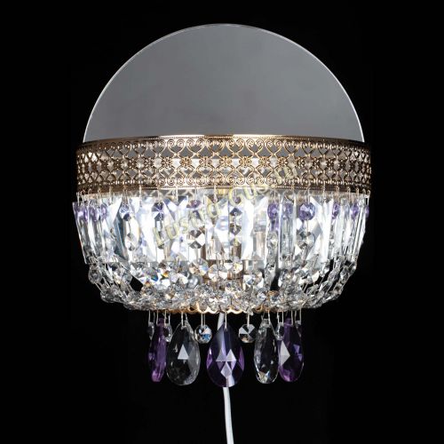 Бра Венеция фиолетовая в Подольске Гусь Хрустальный