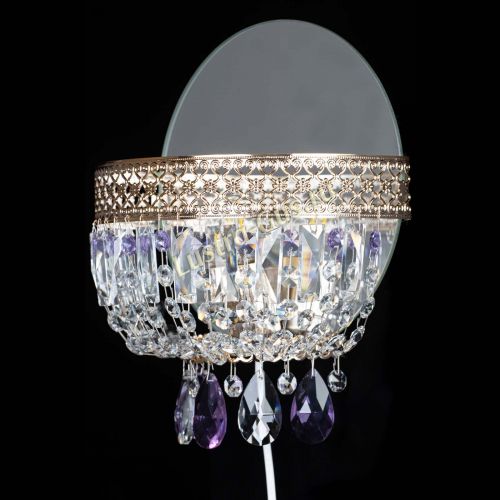 Бра Венеция фиолетовая в Подольске Гусь Хрустальный