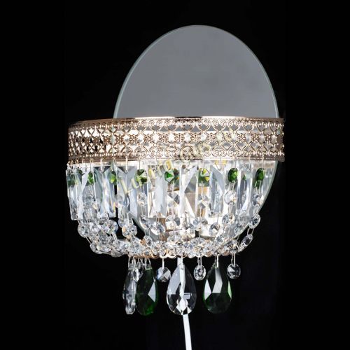 Бра Венеция зеленая в Подольске Гусь Хрустальный