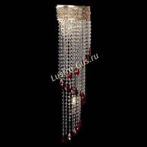 Бра Восток каскад №2 красная в Подольске Гусь Хрустальный