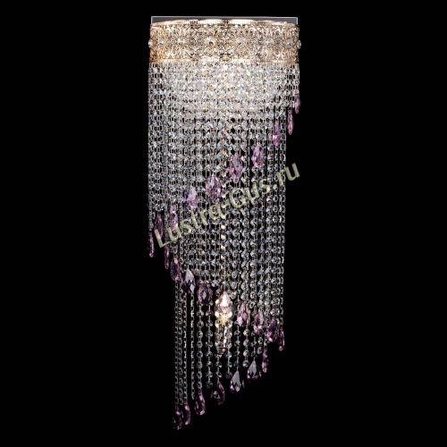 Бра Восток каскад №2 розовая в Подольске Гусь Хрустальный