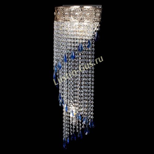 Бра Восток каскад №2 синяя в Подольске Гусь Хрустальный