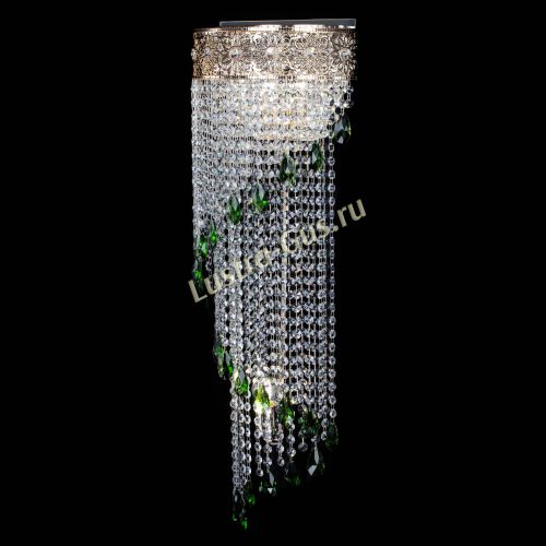Бра Восток каскад №2 зеленая в Подольске Гусь Хрустальный