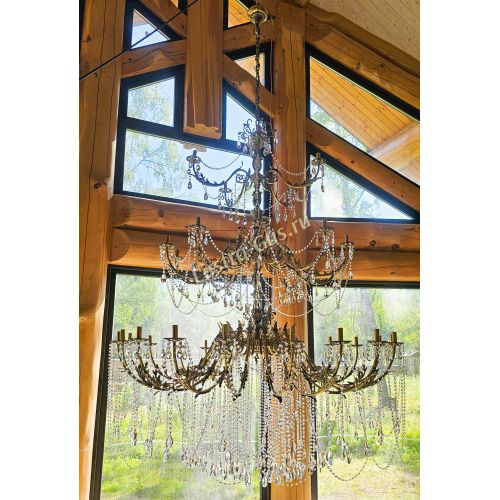 Люстра бронзовая Афина №35 в Подольске Гусь Хрустальный