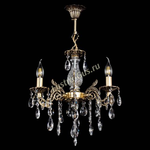 Люстра бронзовая Алфея №3/2 Журавлик в Подольске Гусь Хрустальный