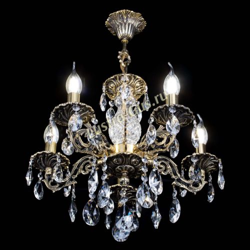 Люстра бронзовая Алфея №5/1 Лучик в Подольске Гусь Хрустальный