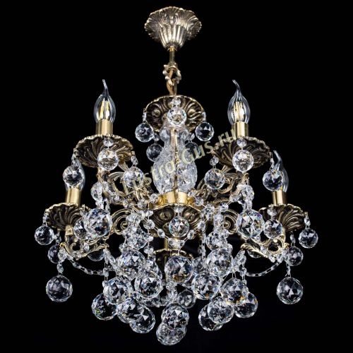 Люстра бронзовая Алфея №5/3 Шар в Подольске Гусь Хрустальный