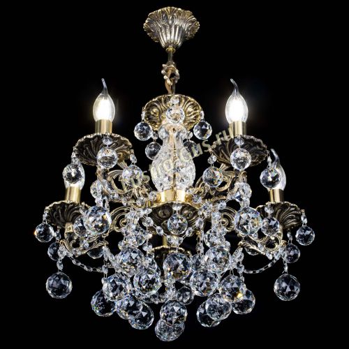 Люстра бронзовая Алфея №5/3 Шар в Подольске Гусь Хрустальный