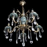 Люстра бронзовая Алфея №5 "Малахит" баден в Подольске