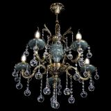 Люстра бронзовая Алфея №5 "Малахит" шар в Подольске