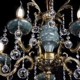 Люстра бронзовая Алфея №5 "Малахит" шар в Подольске