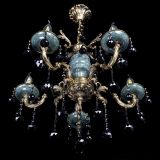 Люстра бронзовая Алфея №5 "Малахит" шар черная в Подольске Люстра бронзовая Алфея №5 "Малахит" шар черная в Подольске