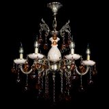 Люстра бронзовая Алфея №6 с камнем шар чайная в Подольске