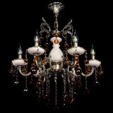 Люстра бронзовая Алфея №6 с камнем шар чайная в Подольске