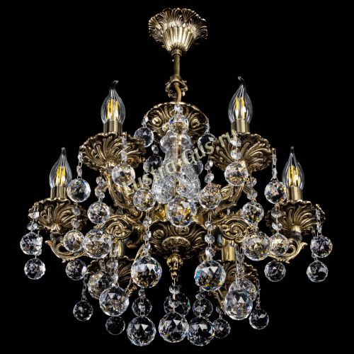 Люстра бронзовая Алфея №6/1 Шар в Подольске Гусь Хрустальный