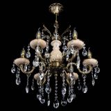 Люстра бронзовая Алфея №6 с камнем шар в Подольске