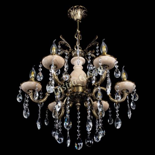 Люстра Алфея №6 с камнем журавлик в Подольске Гусь Хрустальный