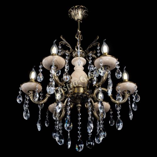 Люстра Алфея №6 с камнем журавлик в Подольске Гусь Хрустальный