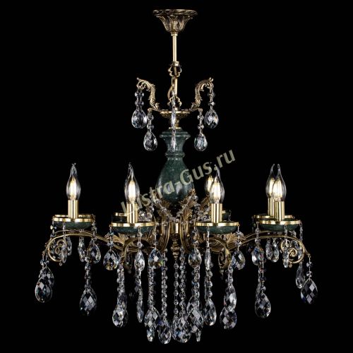 Люстра бронзовая Алфея Малахит №8 баден в Подольске Гусь Хрустальный