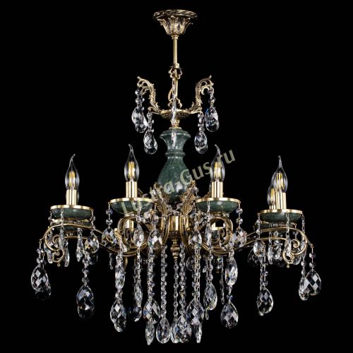 Люстра бронзовая Алфея Малахит №8 баден в Подольске Гусь Хрустальный