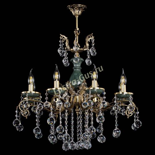 Люстра бронзовая Алфея Малахит №8 шар в Подольске Гусь Хрустальный