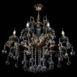 Люстра бронзовая Алфея Малахит №8 шар в Подольске