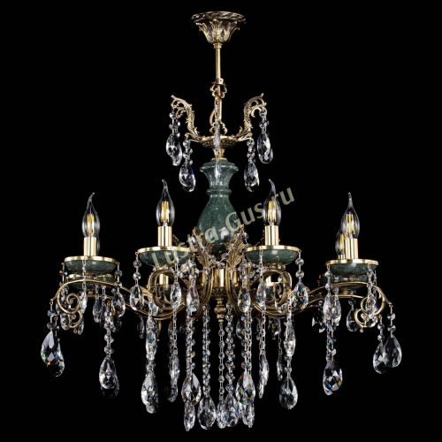 Люстра бронзовая Алфея Малахит №8 журавлик в Подольске Гусь Хрустальный