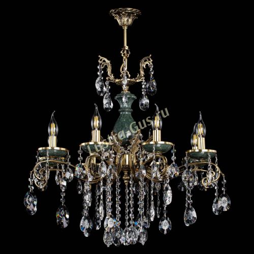 Люстра бронзовая Алфея Малахит №8 звездочка в Подольске Гусь Хрустальный