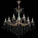 Люстра бронзовая Алфея Малахит №12 шар черная в Подольске Люстра бронзовая Алфея Малахит №12 шар черная в Подольске