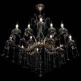 Люстра бронзовая Алфея Малахит №12 шар черная в Подольске Люстра бронзовая Алфея Малахит №12 шар черная в Подольске