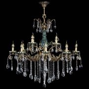 Люстра бронзовая Алфея Малахит №12 звездочка