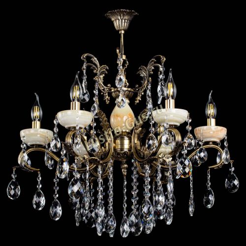 Люстра бронзовая Алфея Оникс №6/2 баден в Подольске Гусь Хрустальный