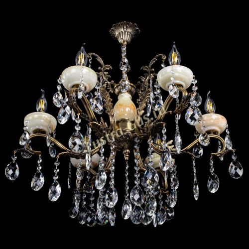 Люстра бронзовая Алфея Оникс №6/2 баден в Подольске Гусь Хрустальный