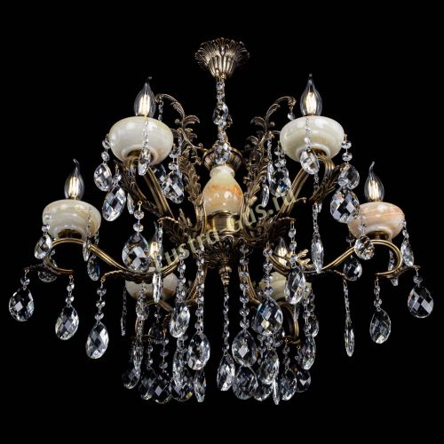 Люстра бронзовая Алфея Оникс №6/2 баден в Подольске Гусь Хрустальный