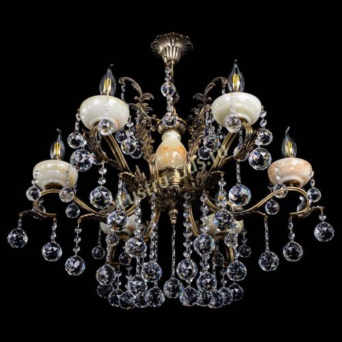 Люстра бронзовая Алфея Оникс №6/2 шар в Подольске Гусь Хрустальный