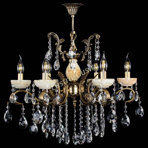 Люстра бронзовая Алфея Оникс №6/2 звездочка в Подольске Гусь Хрустальный