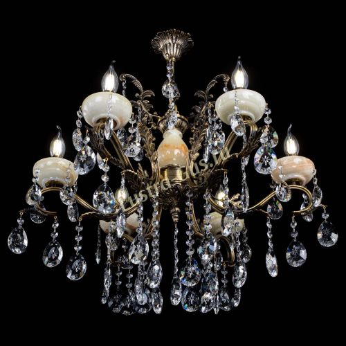 Люстра бронзовая Алфея Оникс №6/2 звездочка в Подольске Гусь Хрустальный