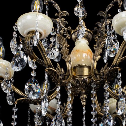 Люстра бронзовая Алфея Оникс №6/2 звездочка в Подольске Гусь Хрустальный