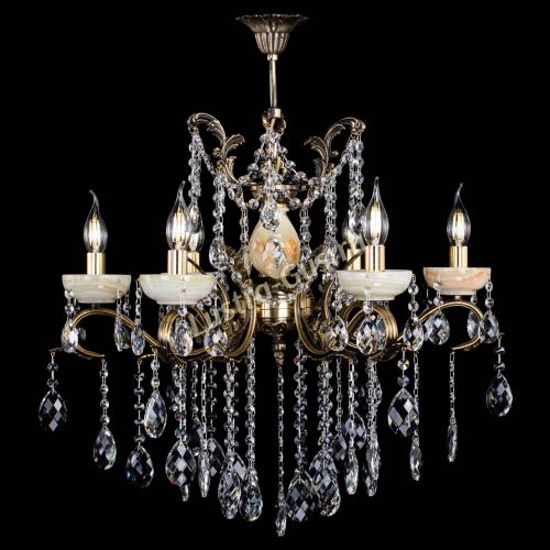 Люстра бронзовая Алфея Оникс №6 баден в Подольске Гусь Хрустальный