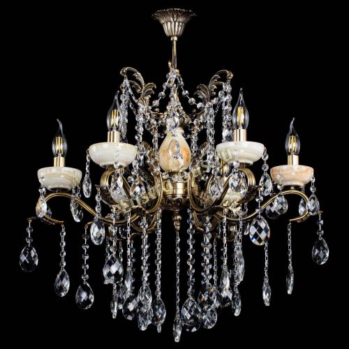 Люстра бронзовая Алфея Оникс №6 баден в Подольске Гусь Хрустальный