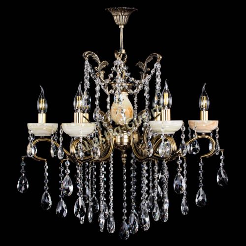 Люстра бронзовая Алфея Оникс №6 шар в Подольске Гусь Хрустальный