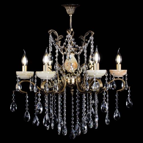 Люстра бронзовая Алфея Оникс №6 шар в Подольске Гусь Хрустальный