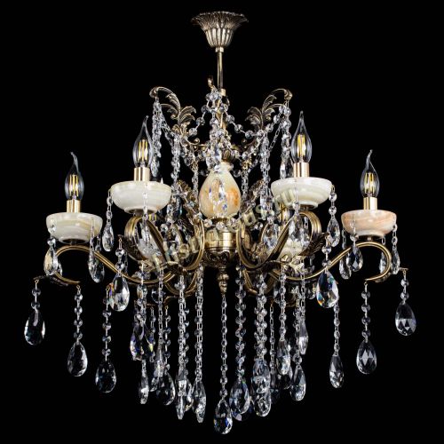 Люстра бронзовая Алфея Оникс №6 шар в Подольске Гусь Хрустальный