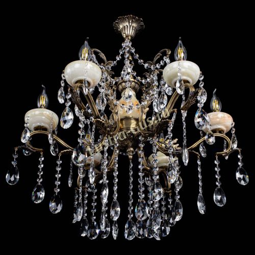 Люстра бронзовая Алфея Оникс №6 шар в Подольске Гусь Хрустальный