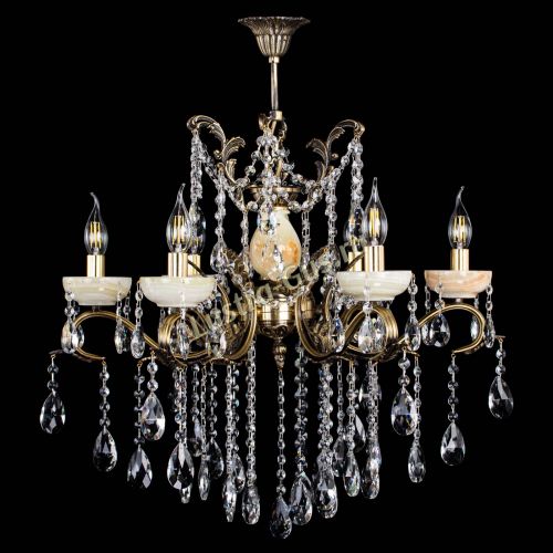 Люстра бронзовая Алфея Оникс №6 журавлик в Подольске Гусь Хрустальный