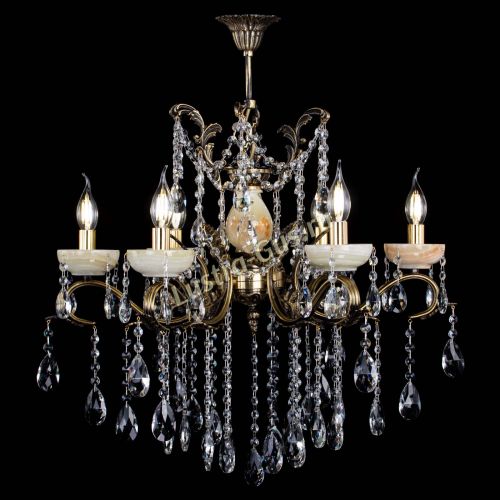 Люстра бронзовая Алфея Оникс №6 журавлик в Подольске Гусь Хрустальный