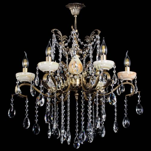 Люстра бронзовая Алфея Оникс №6 журавлик в Подольске Гусь Хрустальный