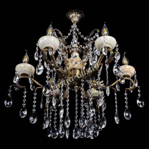 Люстра бронзовая Алфея Оникс №6 журавлик в Подольске Гусь Хрустальный