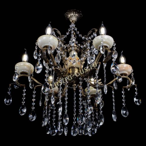 Люстра бронзовая Алфея Оникс №6 журавлик в Подольске Гусь Хрустальный