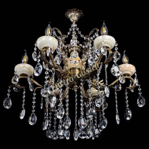 Люстра бронзовая Алфея Оникс №6 звездочка в Подольске Гусь Хрустальный